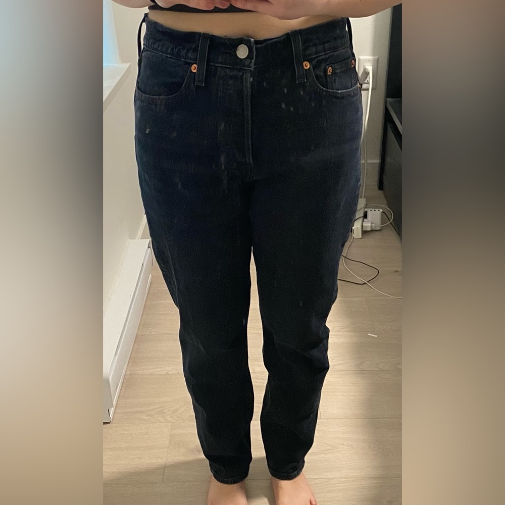 Levi’s Wedgie Black Washed Denim Jeans